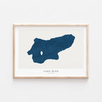 lake bled map art print slovenia map poster – minimalist lake wall art - image 1