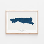 lake bohinj map print slovenia map poster – minimalist lake wall art - image 1