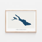 lake constance germany map poster – minimalist lake wall art - image 1