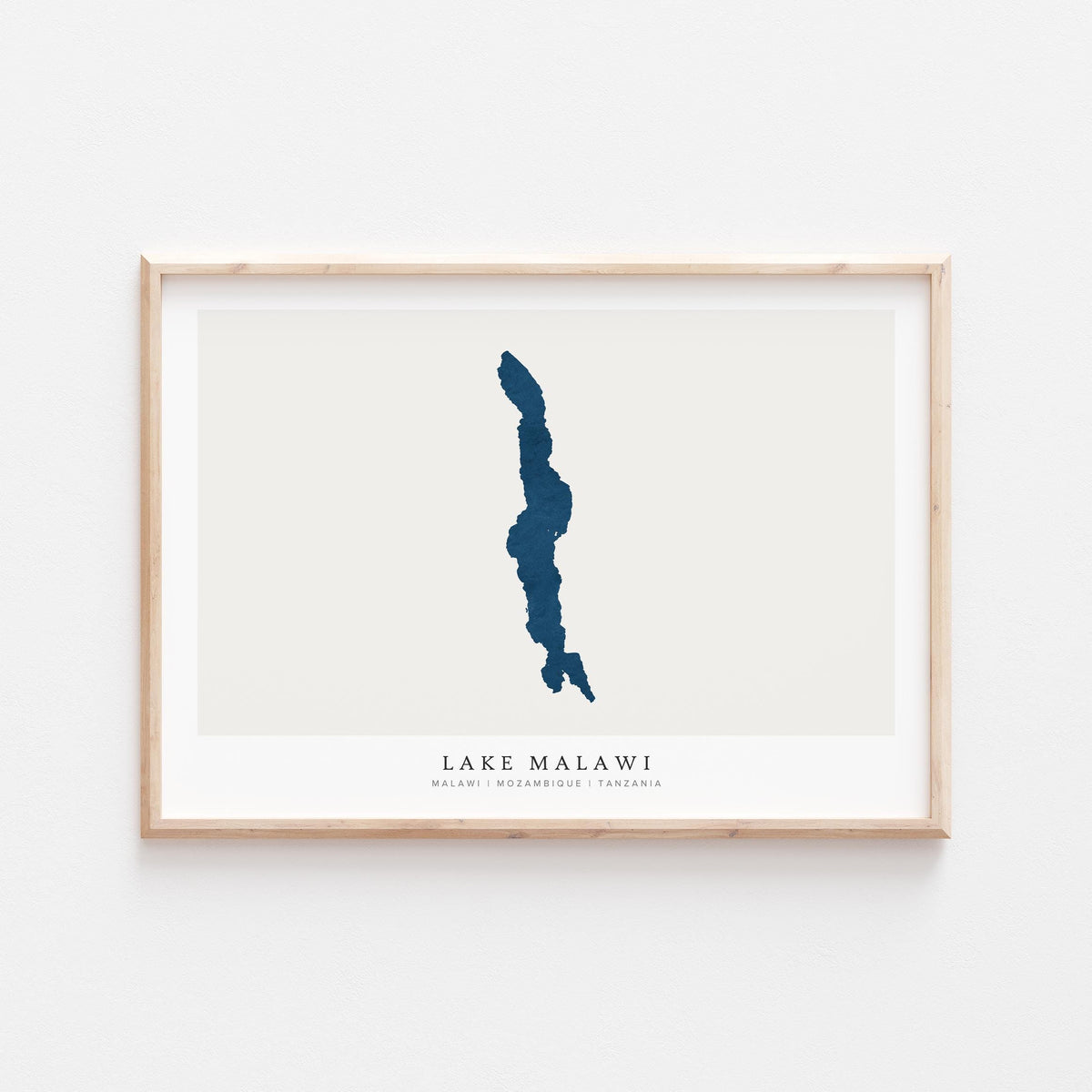 lake malawi malawi map poster – minimalist lake wall art - image 2