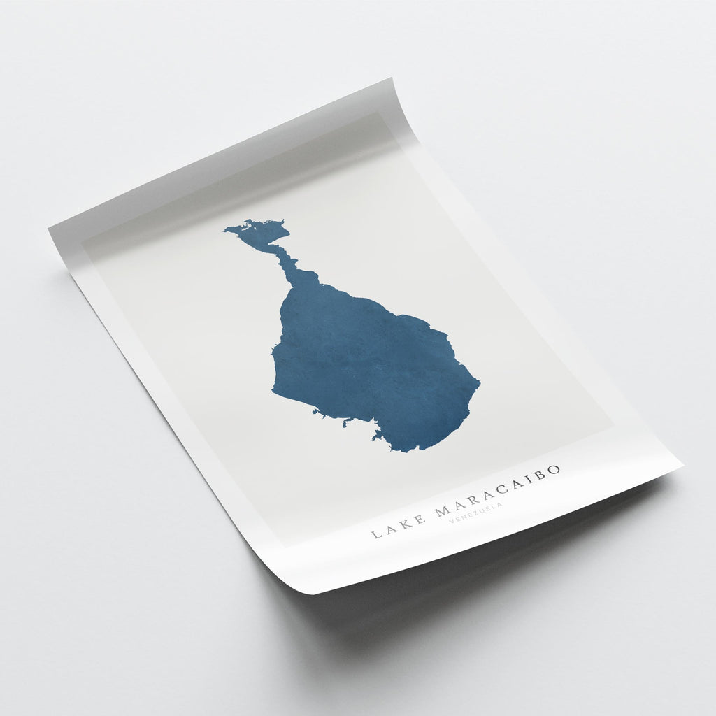 lake maracaibo venezuela map poster – minimalist lake wall art - image 6