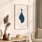lake maracaibo venezuela map poster – minimalist lake wall art - image 3