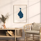 lake maracaibo venezuela map poster – minimalist lake wall art - image 5