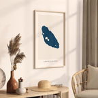 lake nicaragua venezuela map poster – minimalist lake wall art - image 3