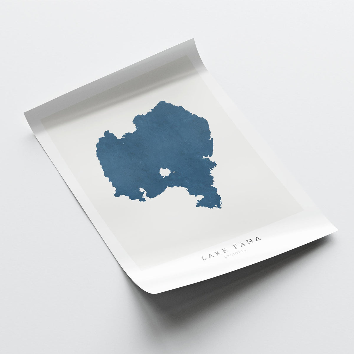lake tana ethiopia map poster – minimalist lake wall art - image 6