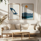 lake toba indonesia map poster – minimalist lake wall art - image 7