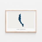 lake turkana kenya map poster – minimalist lake wall art - image 2