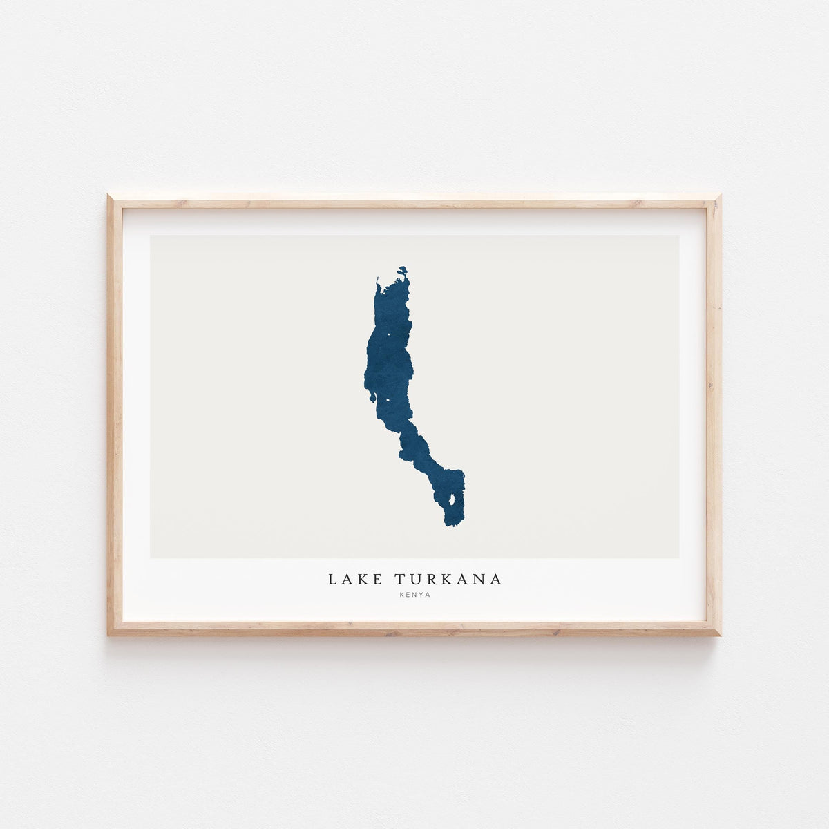 lake turkana kenya map poster – minimalist lake wall art - image 2