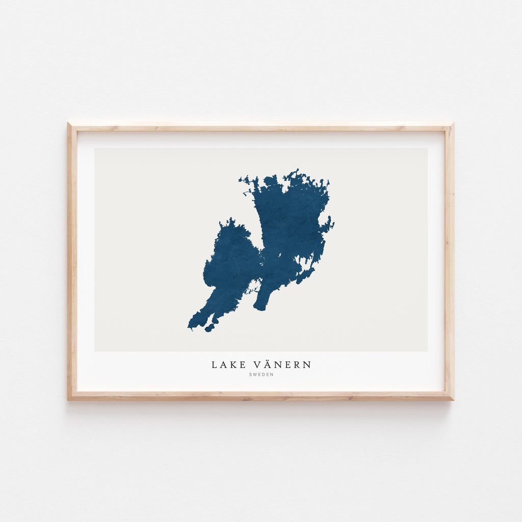 lake vanern sweden map poster – minimalist lake wall art - image 2