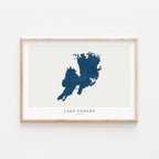 lake vanern sweden map poster – minimalist lake wall art - image 2