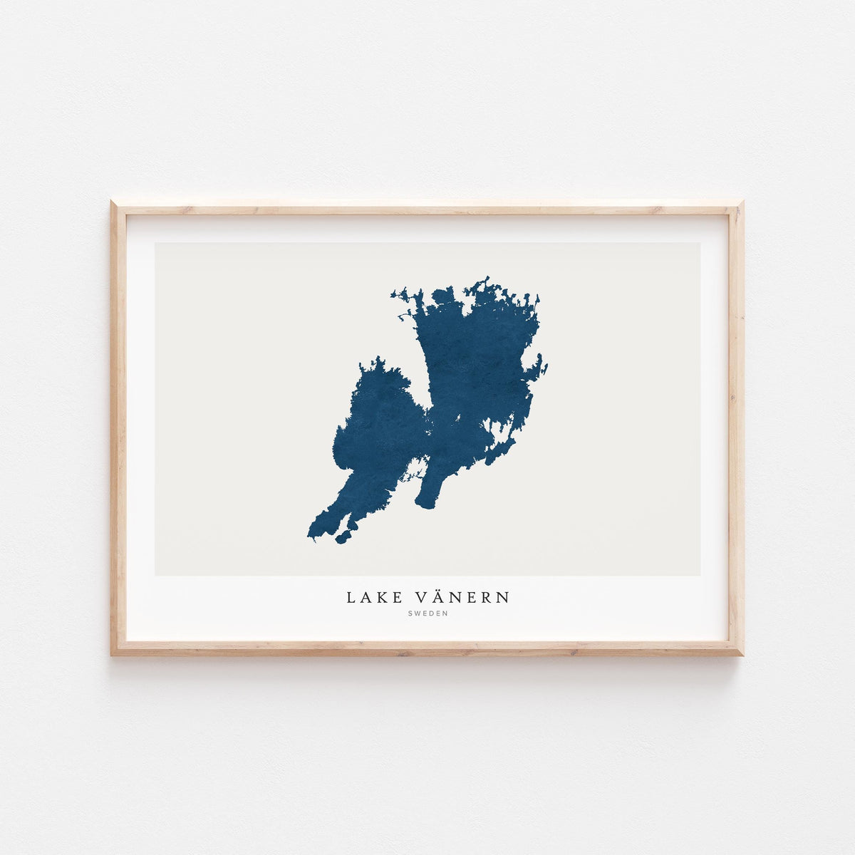 lake vanern sweden map poster – minimalist lake wall art - image 2