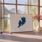 lake vanern sweden map poster – minimalist lake wall art - image 4