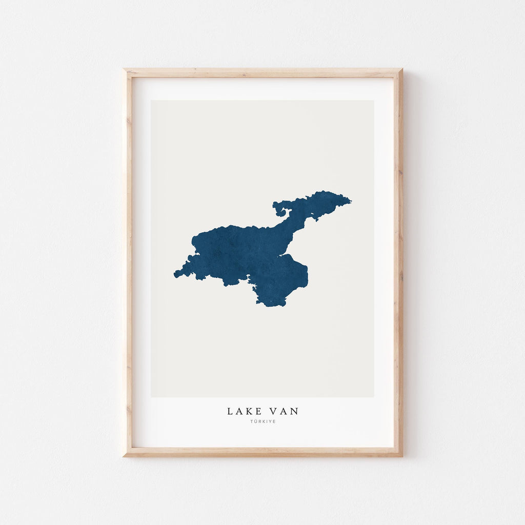 lake van turkiye map poster – minimalist lake wall art - image 2