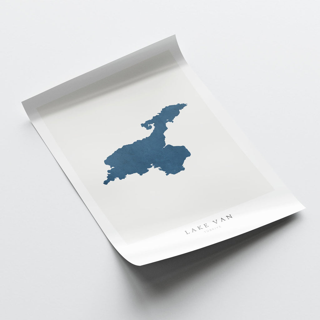 lake van turkiye map poster – minimalist lake wall art - image 6