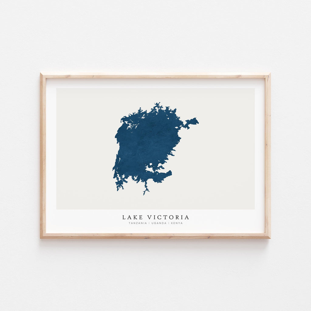 lake victoria kenya map poster – minimalist lake wall art - image 2