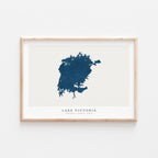 lake victoria kenya map poster – minimalist lake wall art - image 2