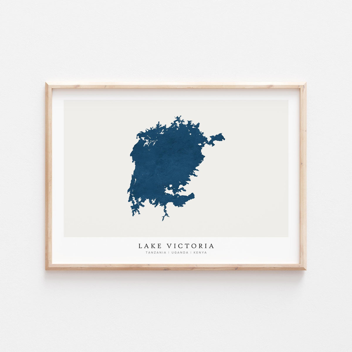 lake victoria kenya map poster – minimalist lake wall art - image 2