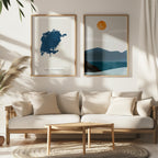 lake victoria kenya map poster – minimalist lake wall art - image 7