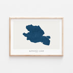 qinghai lake china map poster – minimalist lake wall art - image 2