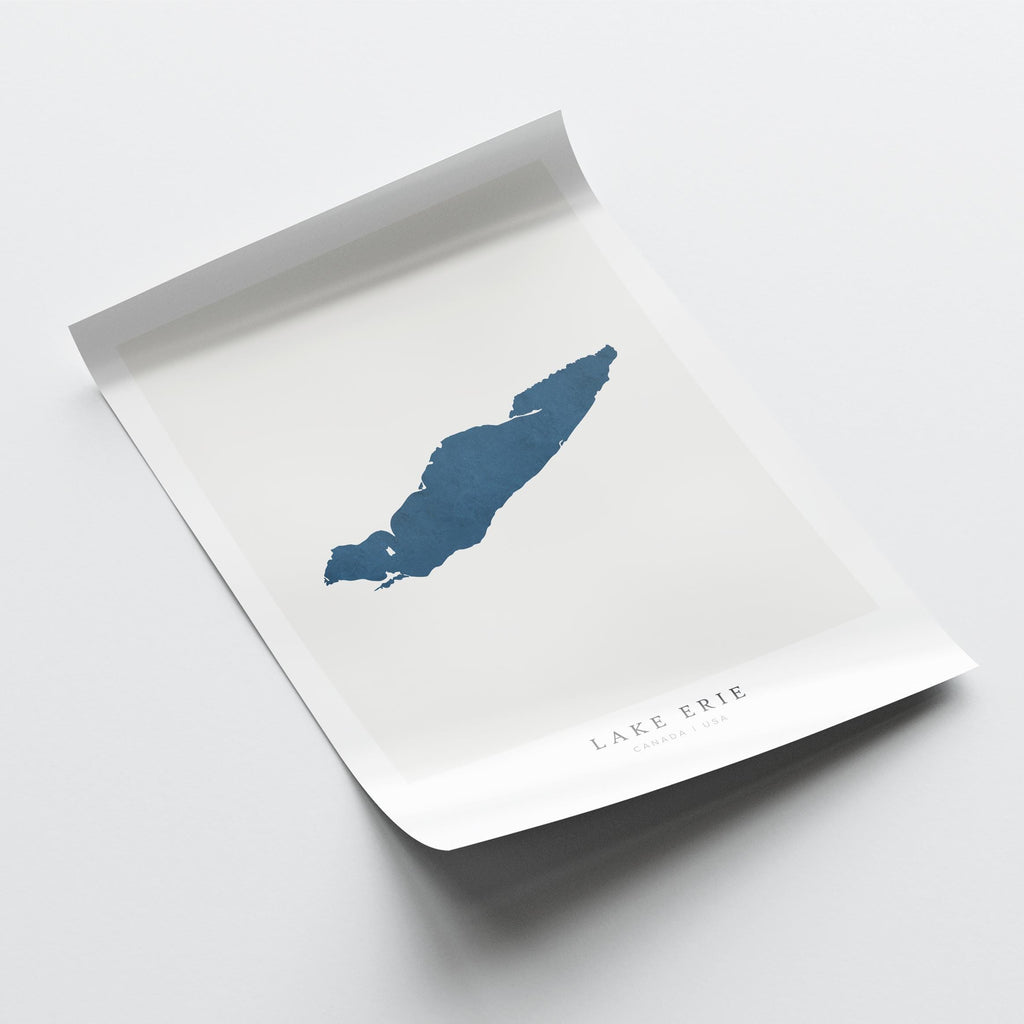 lake erie ontario map poster – minimalist lake wall art - image 6