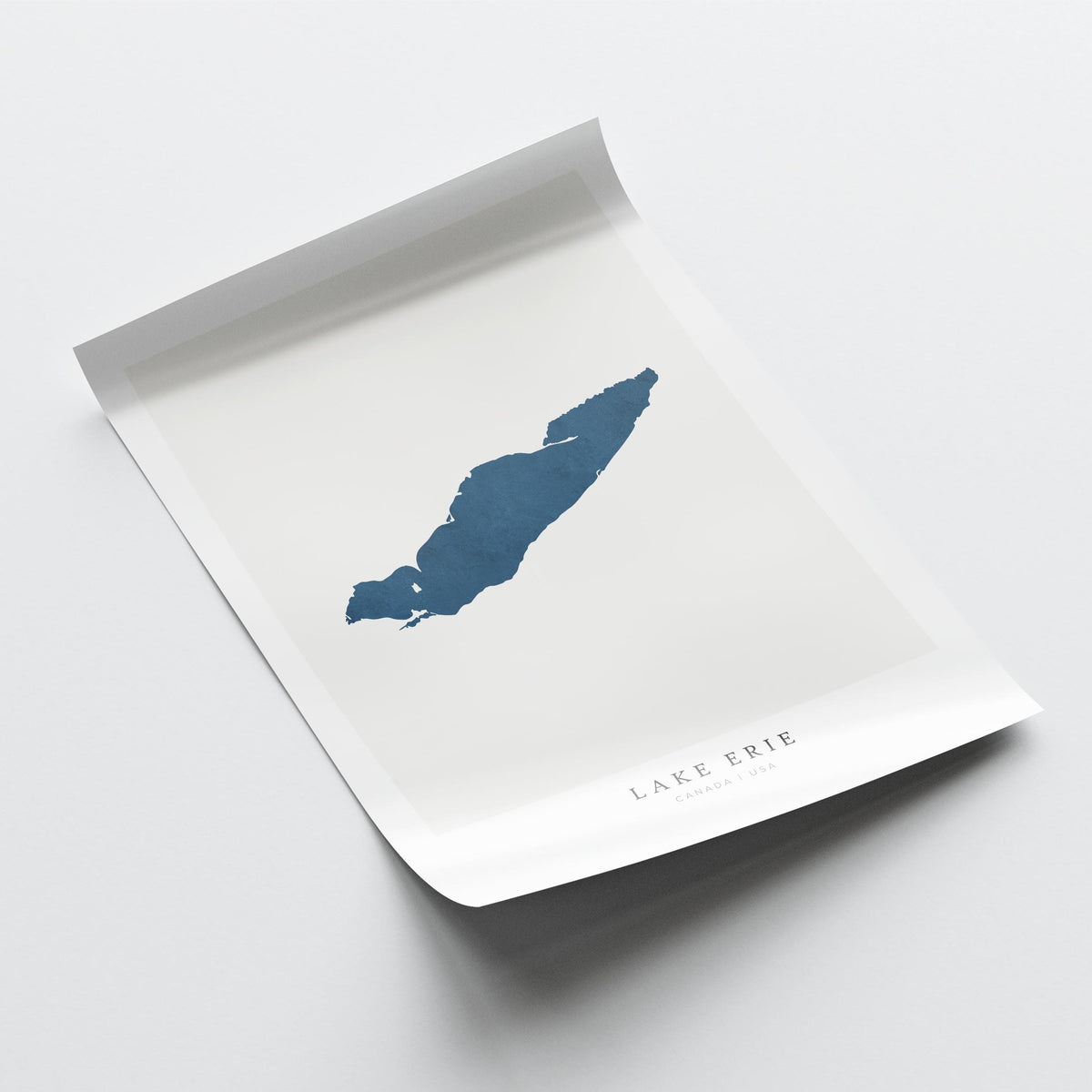 lake erie ontario map poster – minimalist lake wall art - image 6