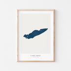 lake erie ontario map poster – minimalist lake wall art - image 2