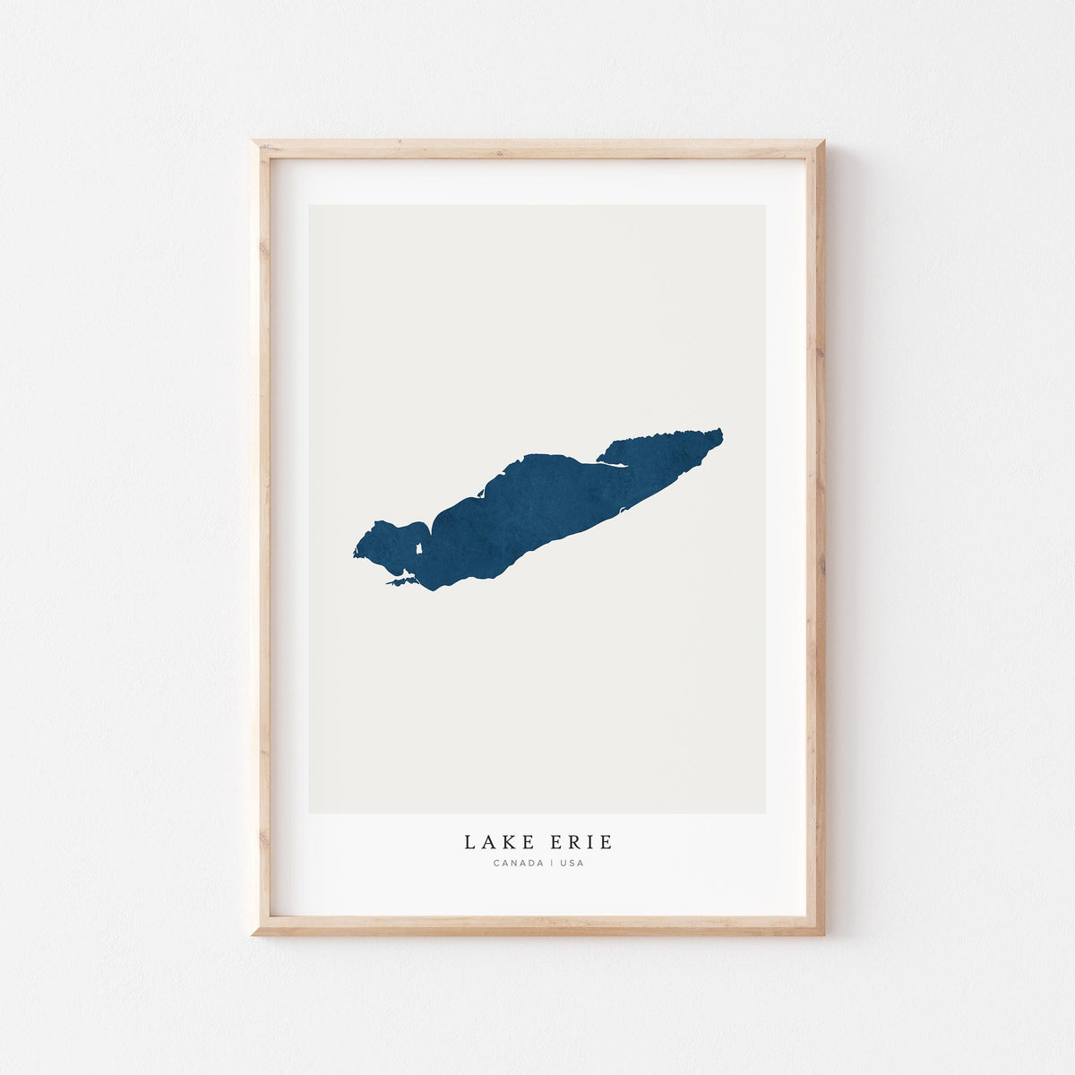 lake erie ontario map poster – minimalist lake wall art - image 2