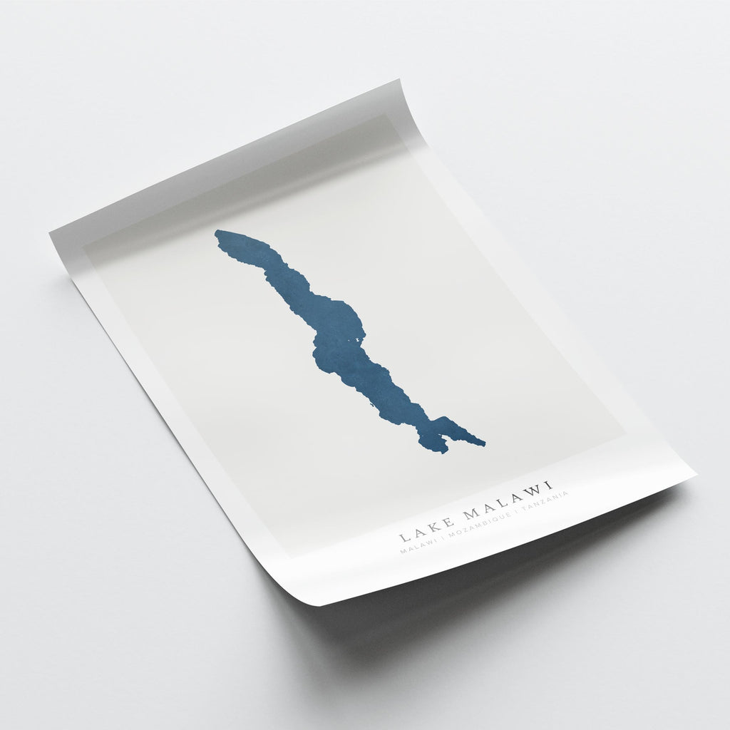 lake malawi malawi map poster – minimalist lake wall art - image 6