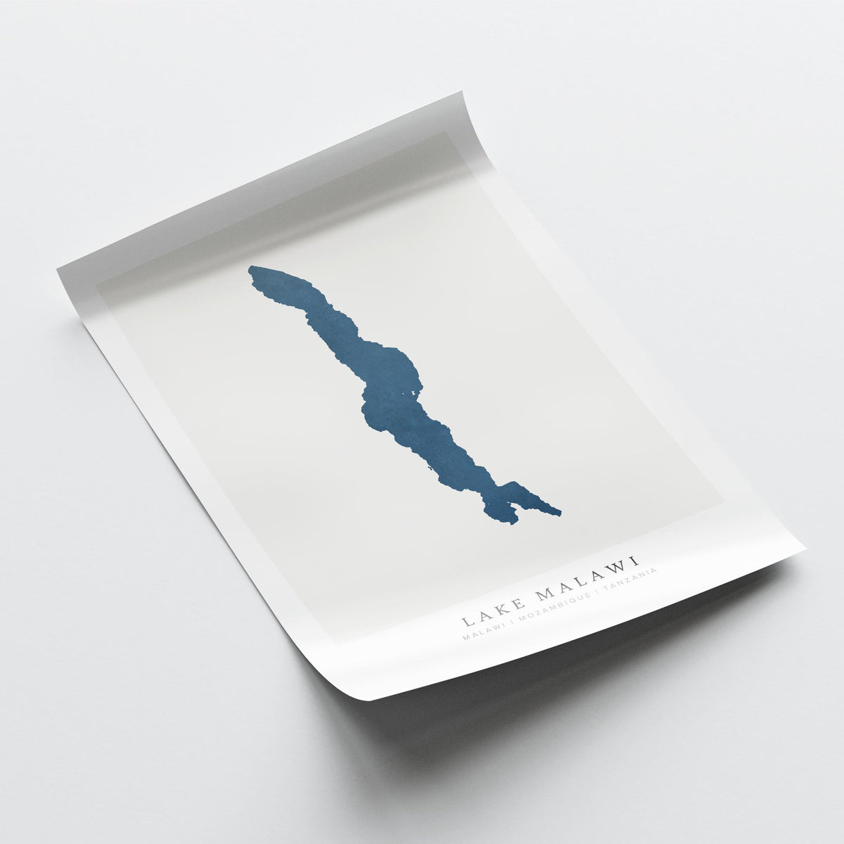 lake malawi malawi map poster – minimalist lake wall art - image 6