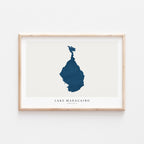 lake maracaibo venezuela map poster – minimalist lake wall art - image 2