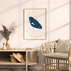 lake nicaragua venezuela map poster – minimalist lake wall art - image 5