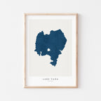 lake tana ethiopia map poster – minimalist lake wall art - image 1