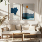 lake tana ethiopia map poster – minimalist lake wall art - image 7