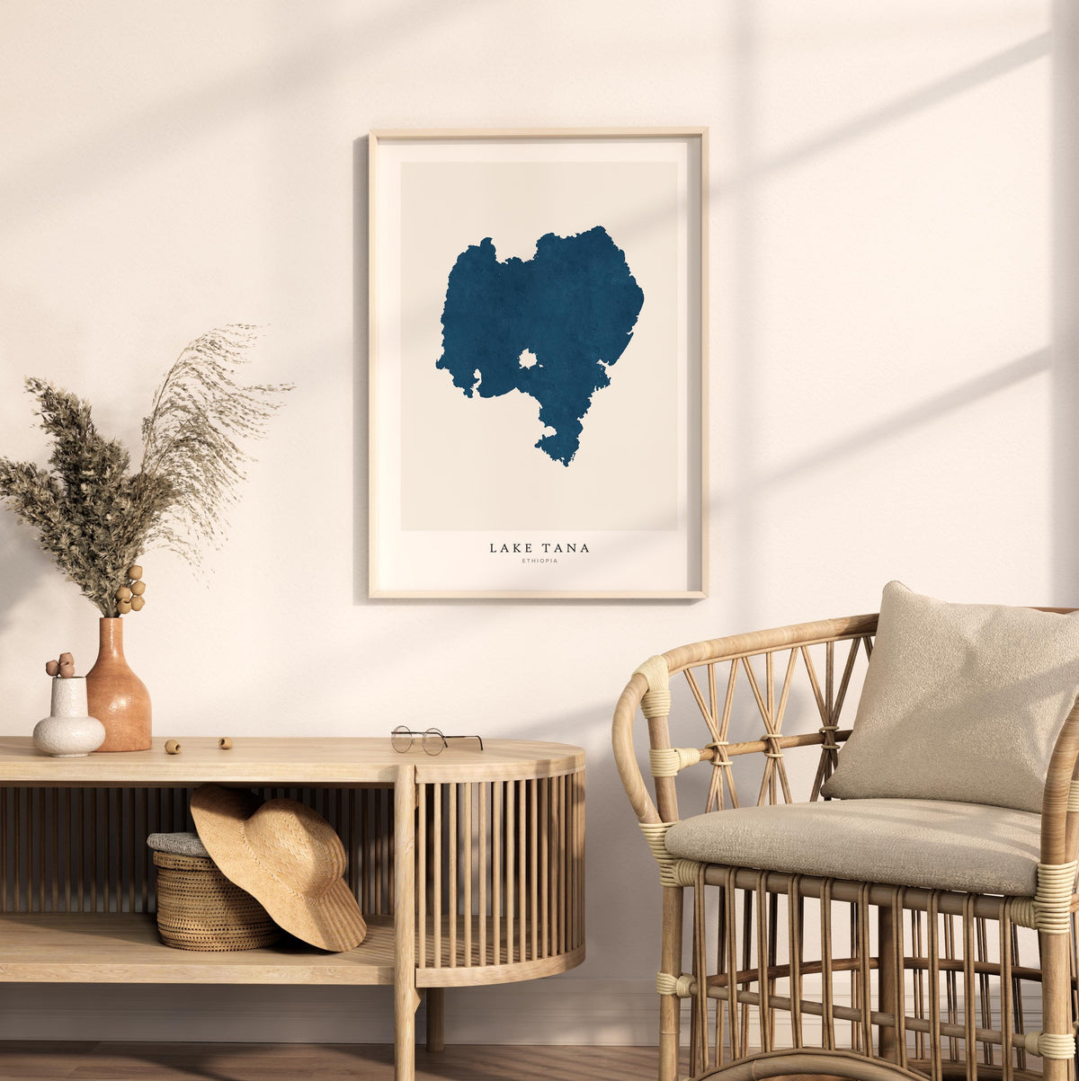 lake tana ethiopia map poster – minimalist lake wall art - image 5