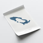 lake toba indonesia map poster – minimalist lake wall art - image 6
