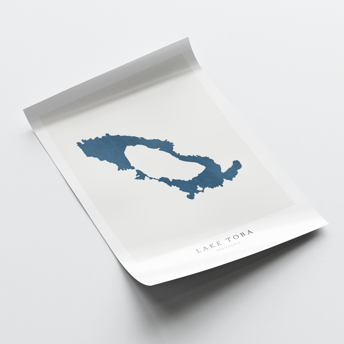 lake toba indonesia map poster – minimalist lake wall art - image 6