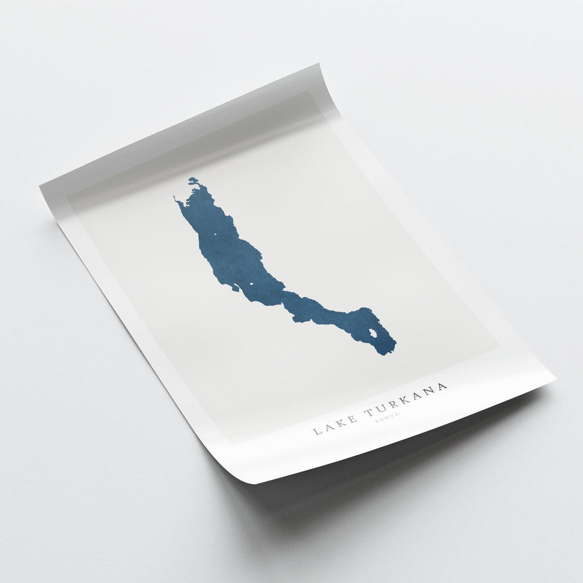 lake turkana kenya map poster – minimalist lake wall art - image 6