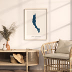 lake turkana kenya map poster – minimalist lake wall art - image 5