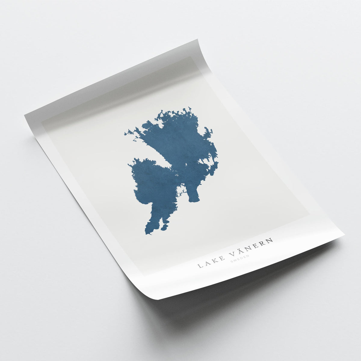 lake vanern sweden map poster – minimalist lake wall art - image 6