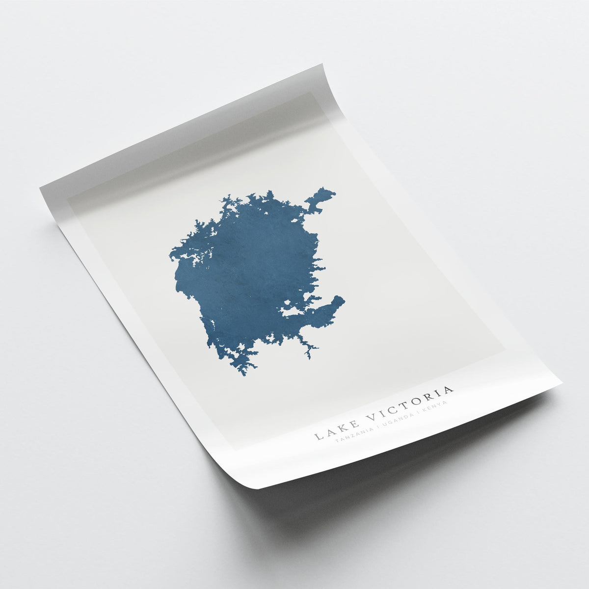 lake victoria kenya map poster – minimalist lake wall art - image 6