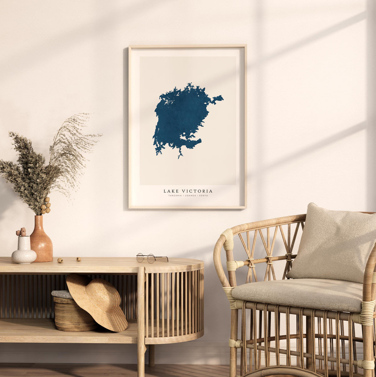lake victoria kenya map poster – minimalist lake wall art - image 5