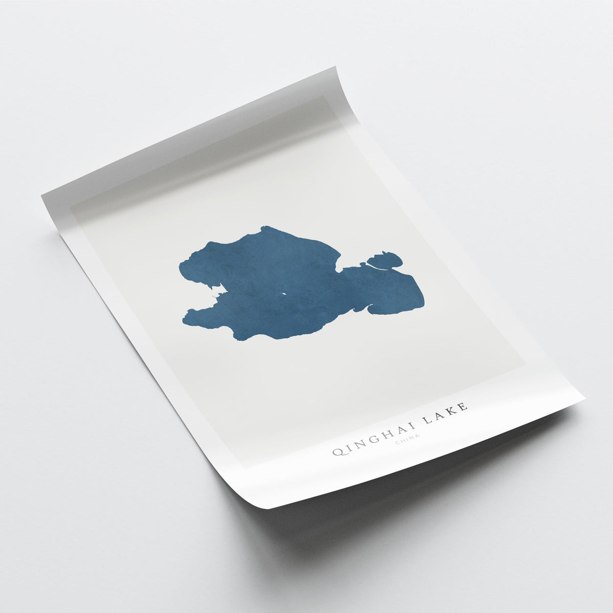 qinghai lake china map poster – minimalist lake wall art - image 6