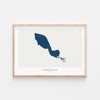 tonle sap cambodia map poster – minimalist lake wall art - image 2