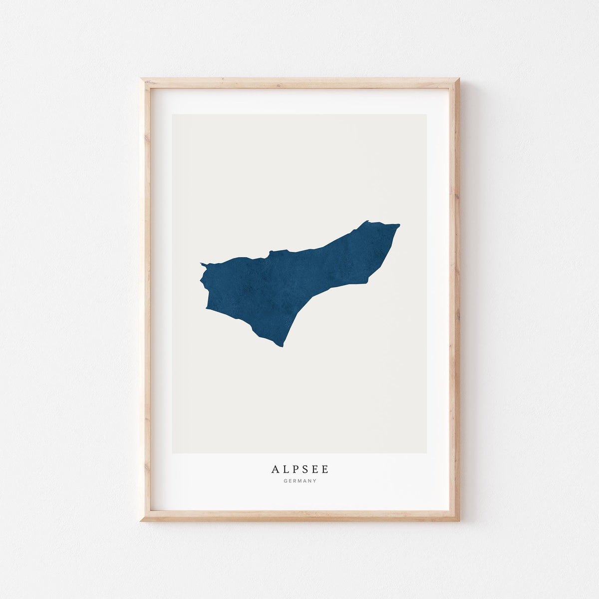 alpsee germany map poster – minimalist lake wall art - image 2
