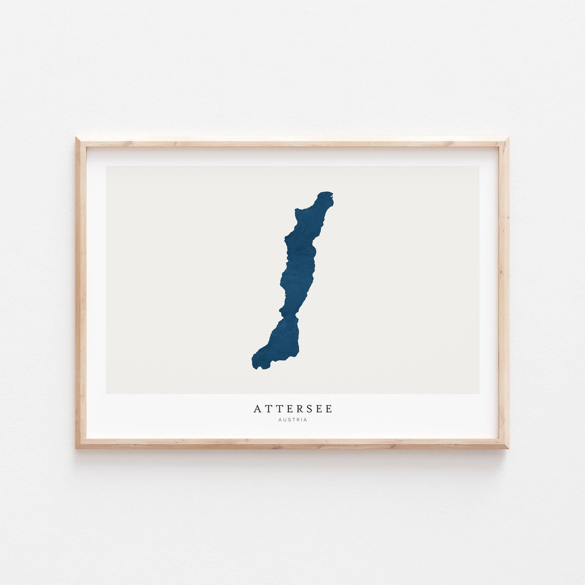attersee austria map poster – minimalist lake wall art - image 2