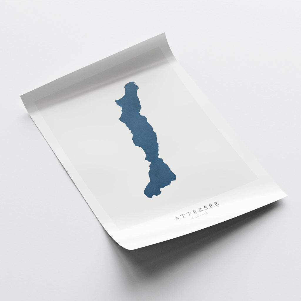 attersee austria map poster – minimalist lake wall art - image 6