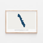bassenthwaite lake united kingdom map poster – minimalist lake wall art - image 2