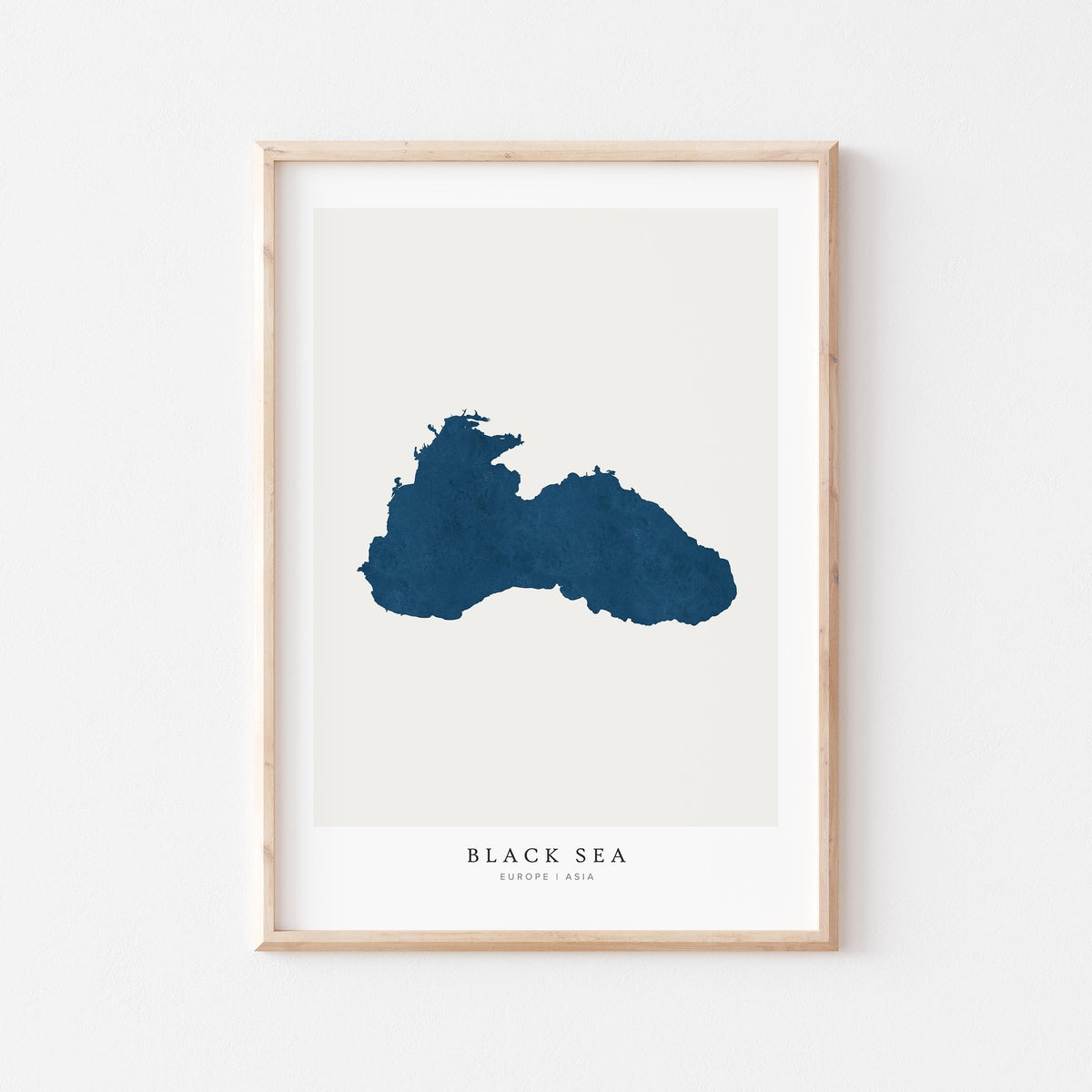 black sea russia map poster – minimalist lake wall art - image 2