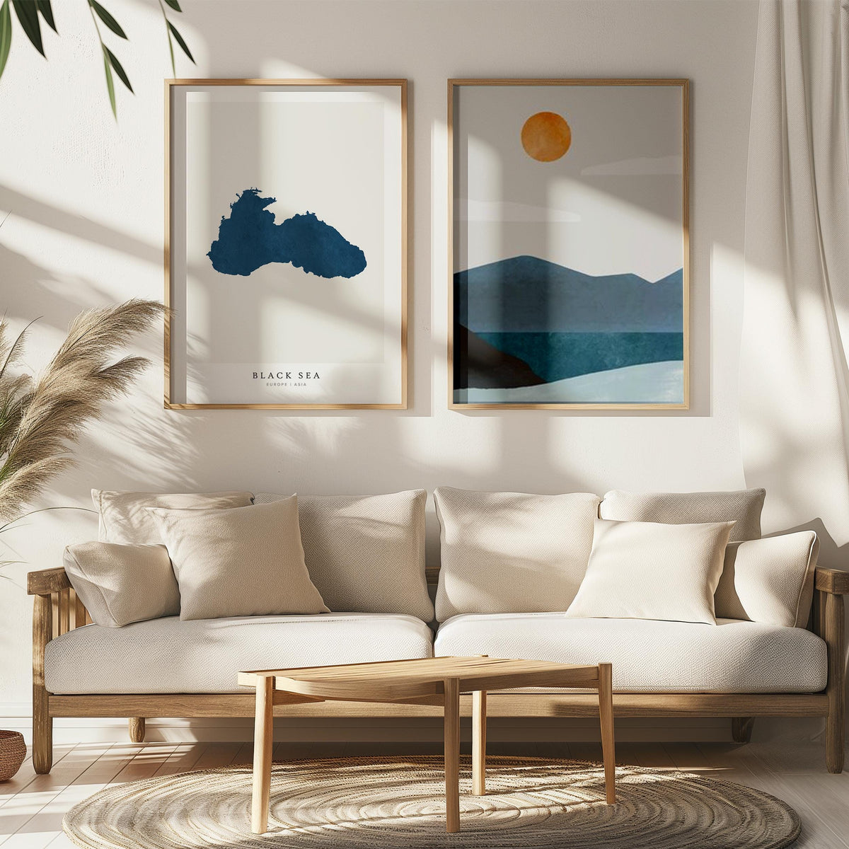 black sea russia map poster – minimalist lake wall art - image 7