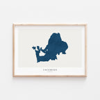 chiemsee germany map poster – minimalist lake wall art - image 2